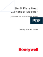 Unisim® Plate Heat Exchanger Modeler: (Referred To As Unisim® Phe)