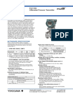 General Specifications: EJX120A Differential Pressure Transmitter