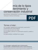 Taxonomía de Lo Tipos de Mantenimiento y Conservación