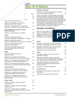 Appendix A: Tables of U-Values