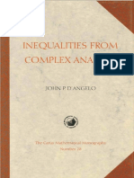 (Carus Mathematical Monographs 28) John P. D'Angelo - Inequalities From Complex Analysis-The Mathematical Association of America (2002)