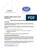 ISO 9001 Auditing Practices Group Guidance On:: Added Value Audit Versus Consultancy