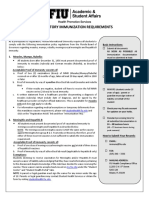 FIU Immunization Documentation Form