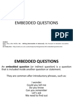 Embedded Questions