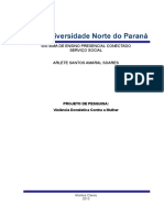 Projeto de Pesquisa Violencia Domestica