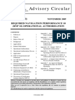 Advisory Circular: Required Navigation Performance 10 (RNP 10) Operational Authorisation