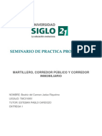 Seminario Práctica Profesional Caso I - Martillero, Corredor Público y Corredor Inmobiliarios