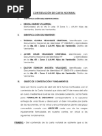 Carta Notarial de Desalojo