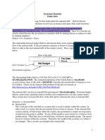 Economics Handout Public Debt: The Debt Stock Net Budget Deficit