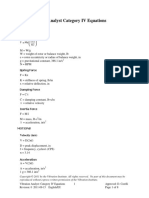 Vibration Analyst Category IV Equations: Forces Mass Unbalance