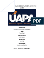 Tarea 3 y 4 - Prueba Psicopedagogica I - Alfa Duarte