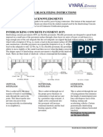 Paver Block Fixing Instructions