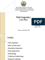 Field Linguistics: Lesley Milroy