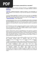 1-¿Cuál Es El Rol de La Banca Comercial de Un Mercado ?