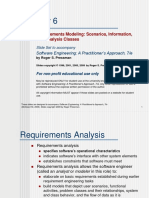 Requirements Modeling: Scenarios, Information, and Analysis Classes