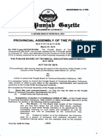 Punjab Board of Technical Education Amendment Act 2019 PDF