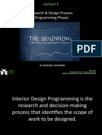 Research & Design Process (Programming Phase) : by Ramona Solomon