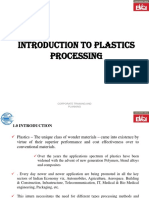 Introduction To Plastics Processing.