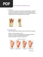 Lesiones Deportivos Del Sistema Óseo