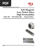 Soft Magnetic Iron-Nickel Alloys