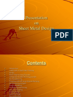 Presentation On Sheet Metal Design