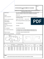 Especificaciones Del Procedimiento de Soldadura