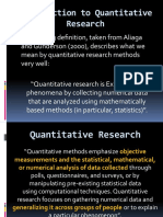 4 Types of Quantitative Research