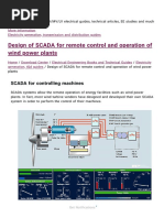 Design of SCADA For Remote Control and Operation of Wind Power Plants - EEP