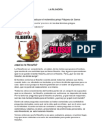 Informe de Filosofia