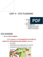 Unit 4 - Site Planning