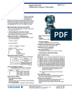 General Specifications: Model EJA110A Differential Pressure Transmitter