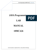 Java Lab Manual