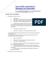 Program To Convert Infix Expression To Postfix in C - Shunting Yard Algorithm