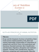 History of Nutrition