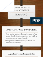 5 Function of Management: Planning