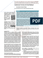 Bacterial Endotoxin Test by Gel Clot Method