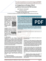 Study For Comparison On Design of Steel Frame Using Rolled, Fabricated and PEB Sections