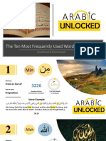 The Ten Most Frequently Used Words in The Quran