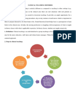 Clinical Teaching Methods: 1.formulating Objectives