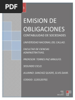 Emision de Obligaciones