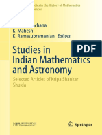 Studies in Indian Mathematics and Astronomy - Kripa Shankar Shukla