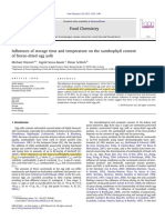 Influences of Storage Time and Temperature On The Xanthophyll Content