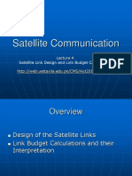 Satellite Communication: Satellite Link Design and Link Budget Calculations