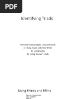 Identifying Triads Part I