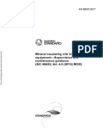 Mineral Insulating Oils in Electrical Equipment-Supervision and Maintenance Guidance (IEC 60422, Ed. 4.0 (2013) MOD)