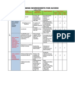 Sample Planning Worksheet E SIP