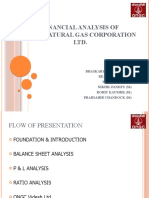 Financial Analysis of Oil & Natural Gas Corporation LTD