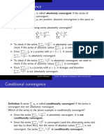 Absolute Convergence: Annette Pilkington Lecture 28:absolute Convergence, Ratio and Root Test