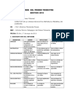 Informe Del Primer Trimestre