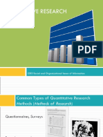 Types of Quantitative Research